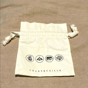 Chantecaille Ivory Drawstring Pouch